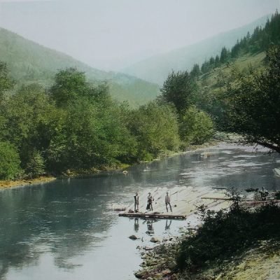 Бокораші на Тисі: кольорове фото 1921 року
