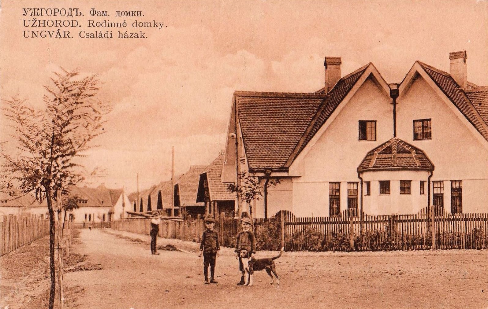 Як виглядало житлове містечко родинних будинків (Мала Прага) в Ужгороді у 1921-1923 роках (фото)