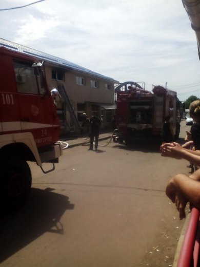 В Ужгороді сталася пожежа на місцевому ринку Білочка