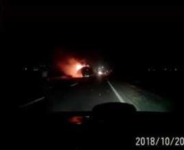 Туристичний автобус із пасажирами загорівся на трасі "Львів-Ужгород" (фото)